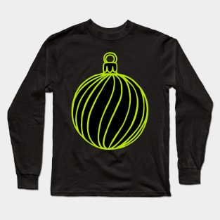 Simply Christmas Collection - Bauble - Alternative Xmas Colours Long Sleeve T-Shirt